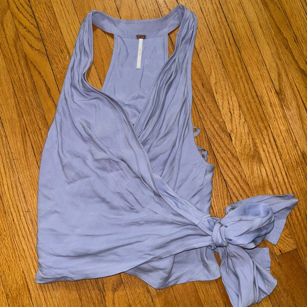 Free People Lavender Wrap Top